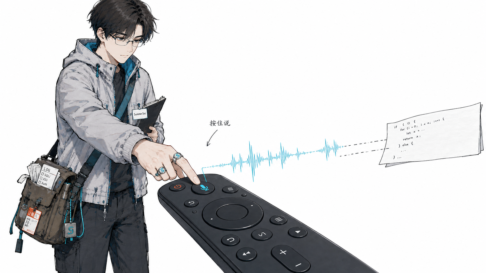 SumSec Observer 使用电视遥控器进行 Vibe Coding